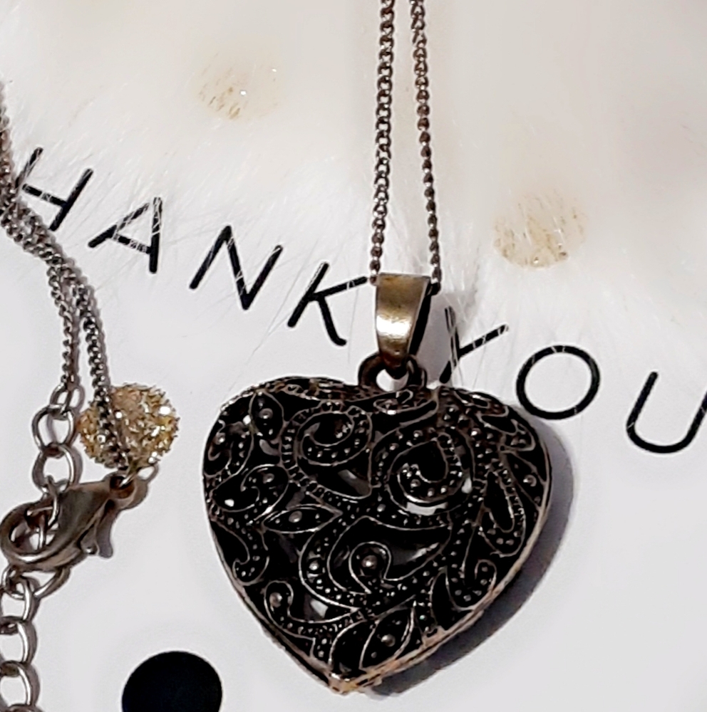 Vintage design heart Pendant Necklace ♡